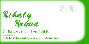 mihaly mrkva business card
